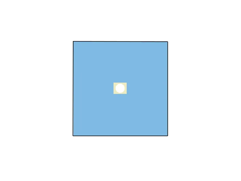 [A00059849] - telo chirurgico 100x100 cm con foro diam. 10 cm
