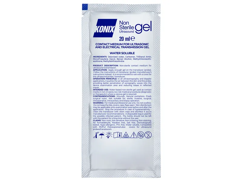 [A00009663] - Gel per ultrasuoni trasparente in bustina [20 ml] Gima