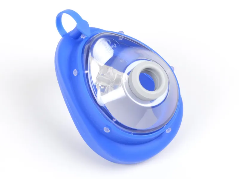 [A00013528] - Mascherina ambu nr. 6 - adulto large blu