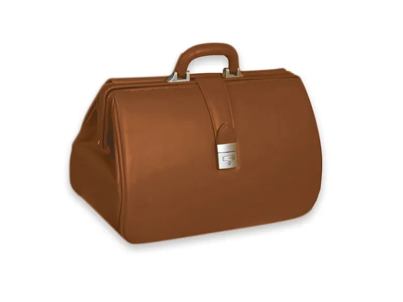 [A00011311] - Borsa "kansas" - marrone chiaro