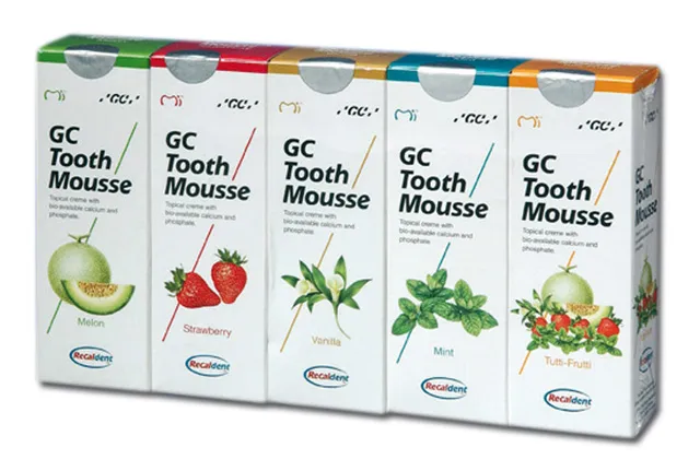 [A00121803] - TOOTH MOUSSE ASSORTED PACK Crema per uso topico Recaldent CPP–ACP in tubetto [40g] gusti assortiti GC