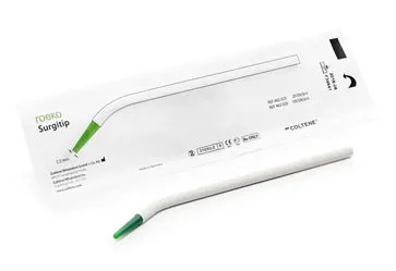 [A00127245] - SURGITIP Cannule sterili in plastica [Ø6,5mm] con puntale estraibile verde [Ø2,5mm] e 5 adattatori doppi [462026] Roeko