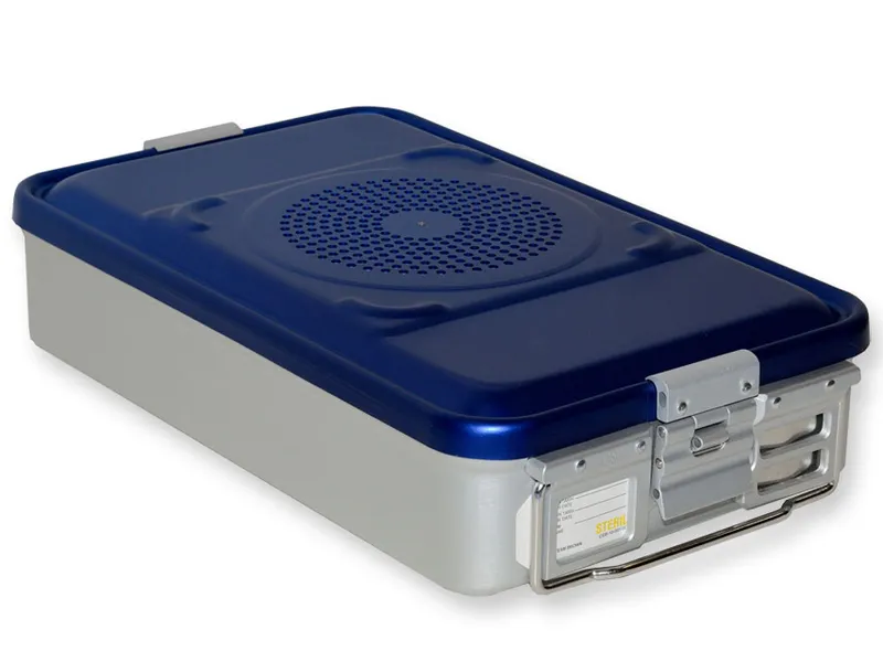 [A00014021] - Container con filtro medio h100 mm - blu forato