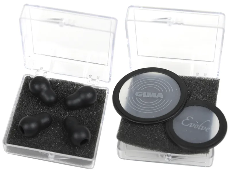 [A00168409] - kit gima evolve: 2 diaframmi fluttuanti + 2 paia di olive - nero - ricambio Gima