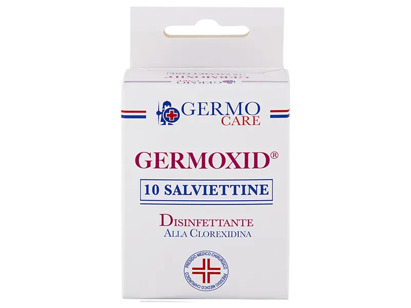 [A00010243] - Salviettine alla clorexidina scatola da 10 salviett.