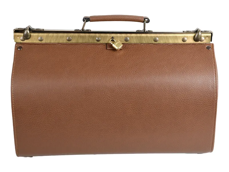 [A00011321] - Borsa "grande polus skai" - cognac