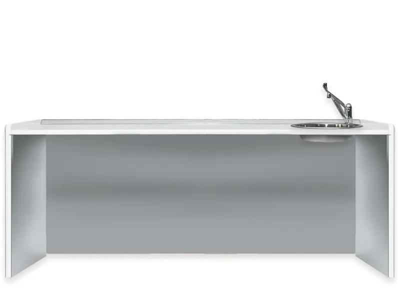[A00111443] - piano di lavoro 206 cm - lavello a destra Gima