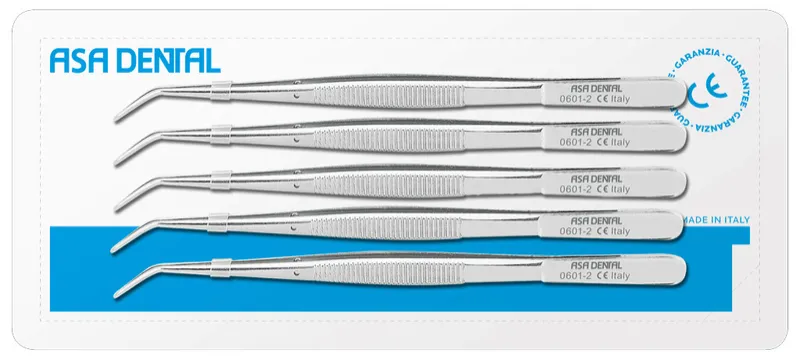 [A00112866] - LONDON COLLEGE [Fig.2] Pinzette per medicazioni lunghezza 15 cm [S0601-2] Asa Dental