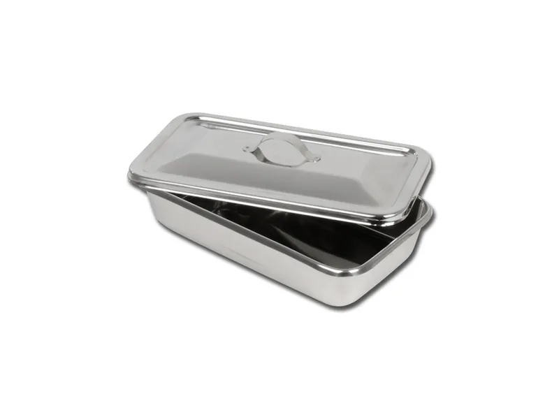 [A00011037] - Vassoio+coperchio inox 223x126x45 mm