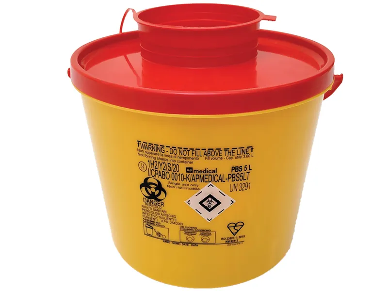 [A00009946] - 25793 Contenitore rifiuti taglienti linea PBS [5 l] Gima
