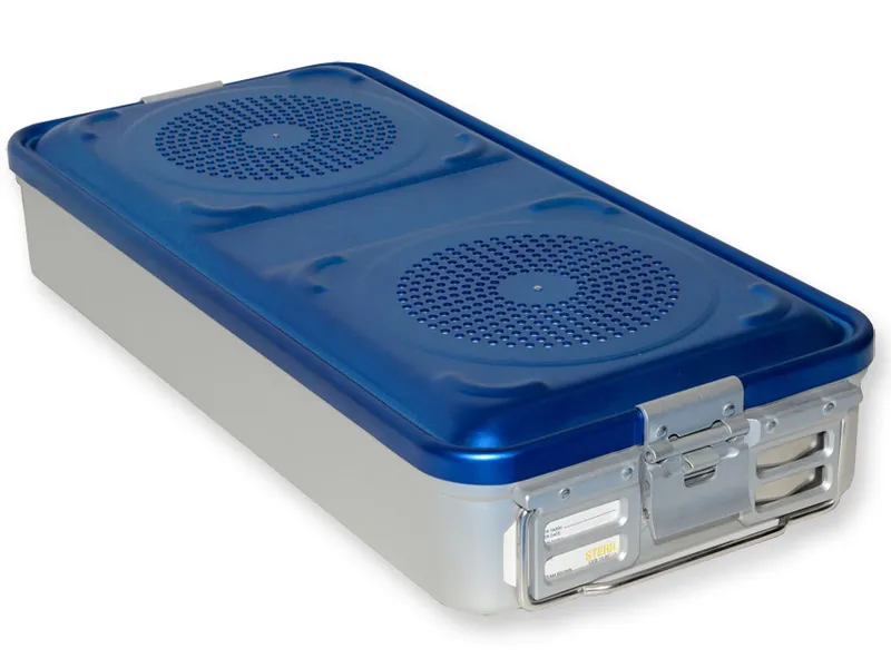 [A00014031] - Container con filtro grande h100 mm - blu forato