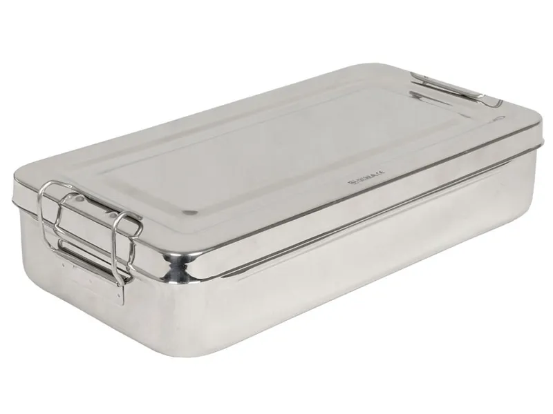 [A00011075] - Scatola inox 30x15x6cm - con manici