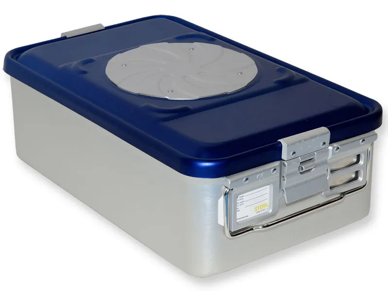 [A00014053] - Container con valvola medio h150 mm - blu forato