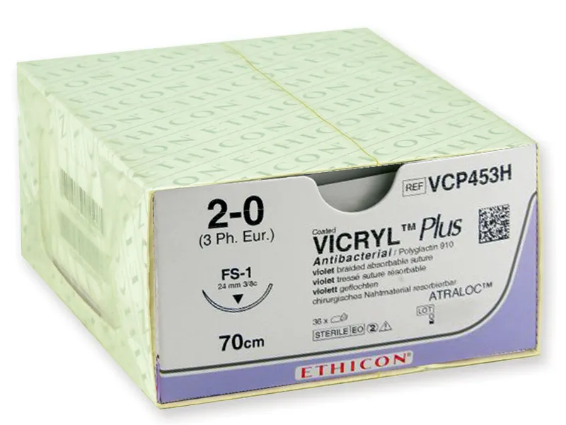 [A00098859] - sutura assorbibile ethicon vicryl plus 2/0 ago 24 mm Gima