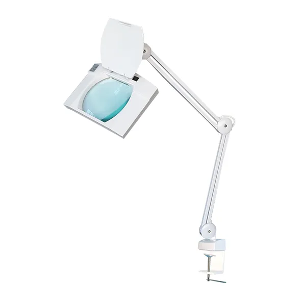 [A00163712] - Lampada da ingrandimento con 56 Led9W - lente a 3 Diottrie con coperchio e morsetto da tavolo L003 [LC56LED] Nuova ASAV