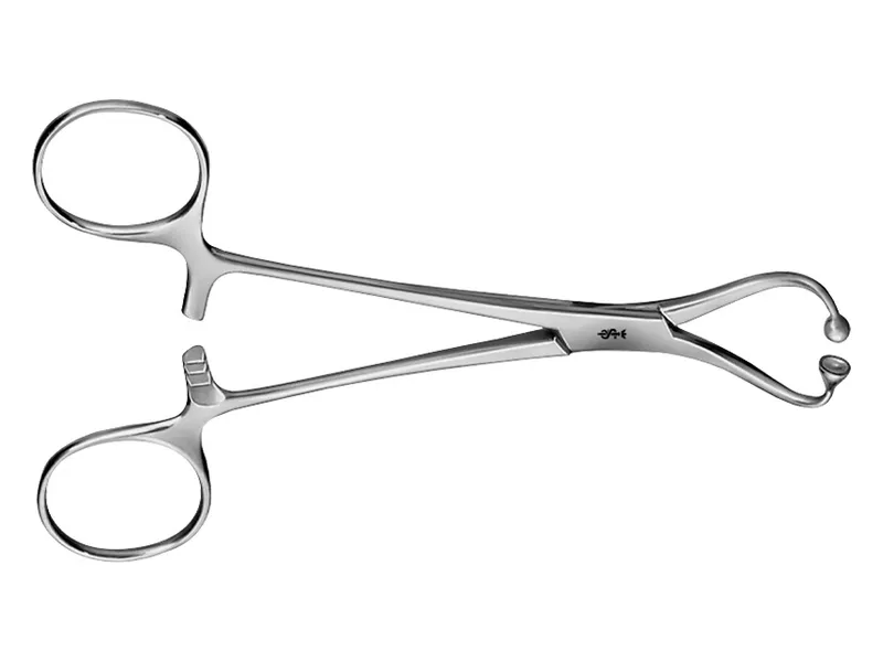 [A00168140] - pinza fissateli aesculap - curva - punte smusse - 14 cm - bf464r Gima