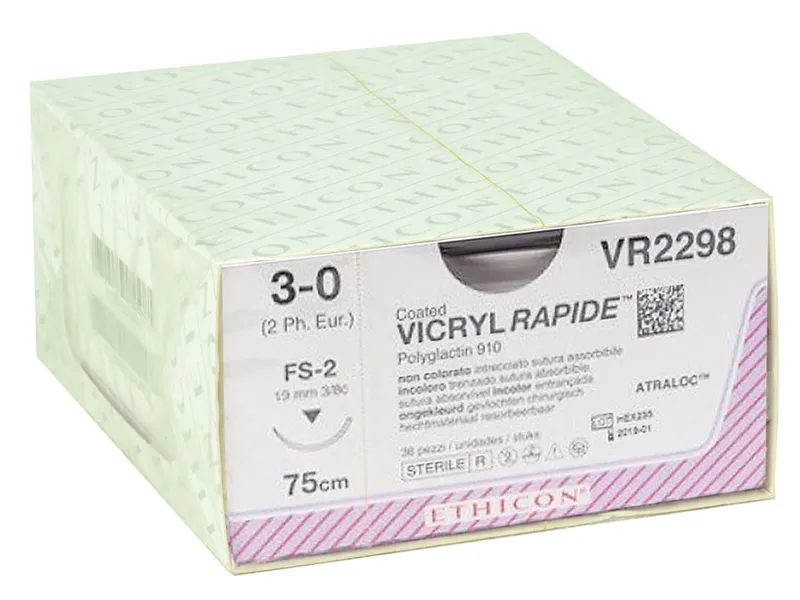 [A00098865] - sutura assorbibile ethicon vicryl rapid 3/0 ago 14 mm Gima