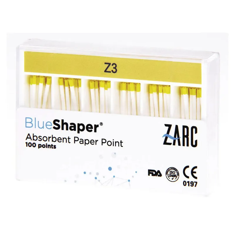 [A00165489] - PUNTE DI CARTA BLUESHAPER Z3 GIALLO - 100pz ZARC4ENDO