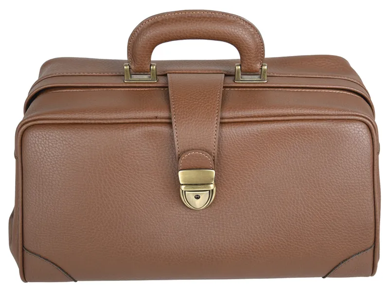 [A00011318] - Borsa "infermiera skai" - cognac