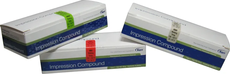 [A00124099] - IMPRESSION COMPOUND Materiale termoplastico per impronte [113 gr] ROSSO [55 °C] Kerr