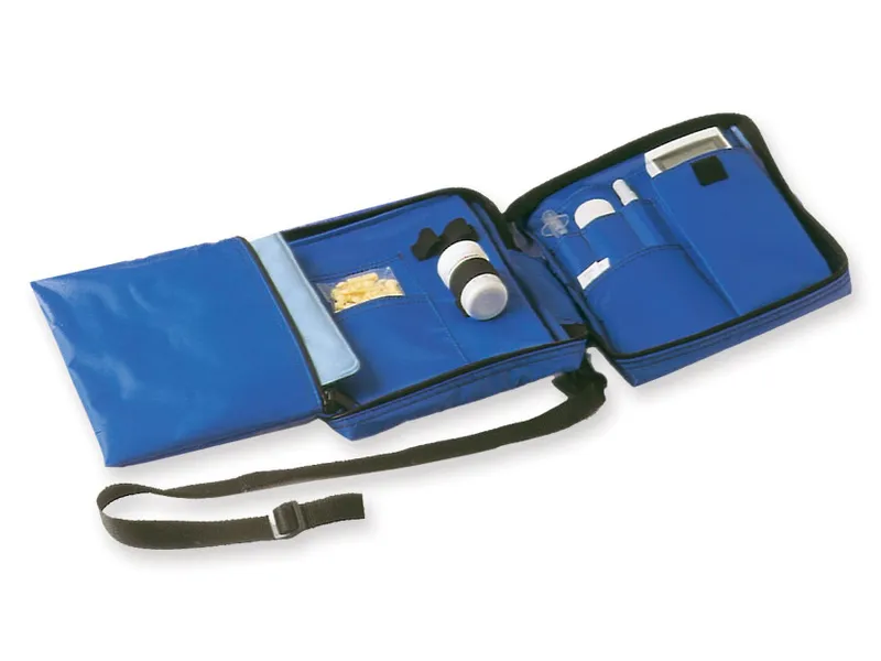 [A00011396] - Diabetic bag vuoto - nylon blu