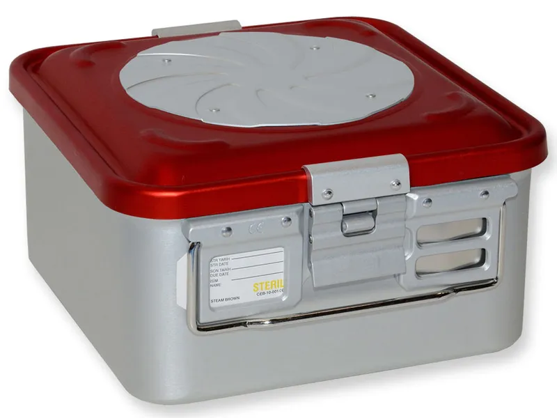 [A00014041] - Container con valvola piccolo h150 mm - rosso