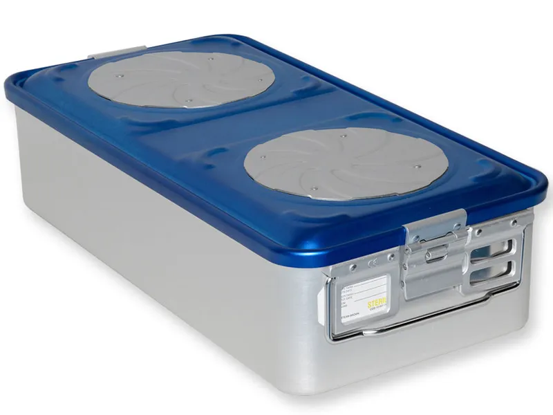 [A00014063] - Container con valvola grande h150 mm - blu forato