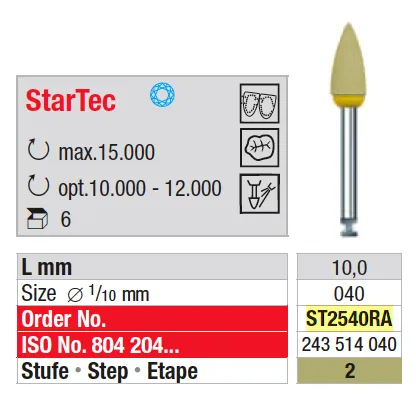 [A00188231] - X/STARTEC POLISHER CA 514/040 2 STEP Sistema di lucidatura a due fasi Edenta