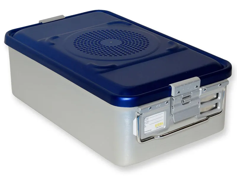 [A00014023] - Container con filtro medio h150 mm - blu forato