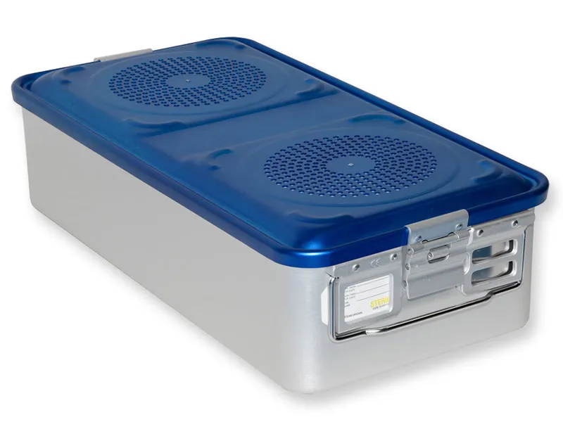 [A00014033] - Container con filtro grande h150 mm - blu forato