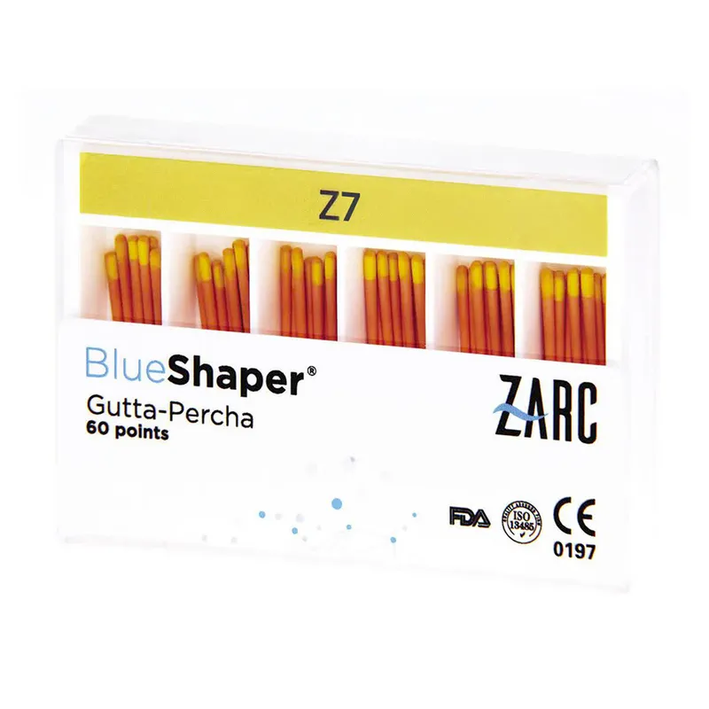 [A00165528] - PUNTE DI GUTTAPERCA BLUESHAPER Z7 GIALLO - 60pz ZARC4ENDO