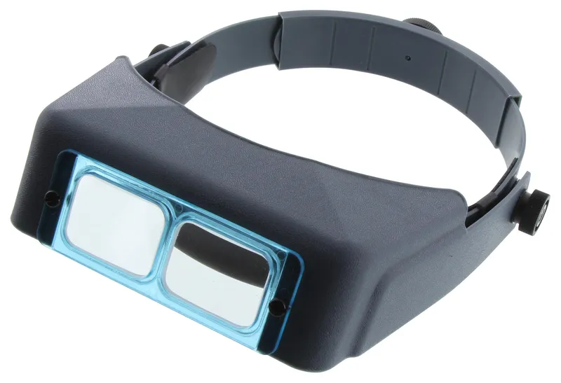 [A00020615] - OPTIVISOR DA2 Visore ingrandente stereoscopico con cingitesta [1,50x] senza luce Donegan Optical Company