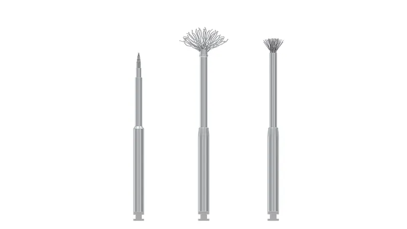 [A00071125] - NITI BRUSH POCKET [I.C.T. IMPLANT CLEANING TECHNIQUE MICRO] Spazzola montata su manico [Ø1,8x32 mm] De Ore