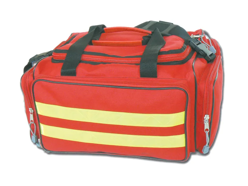 [A00011346] - Borsa emergenza/pronto soccorso in cordura colore rosso [vuota] Gima
