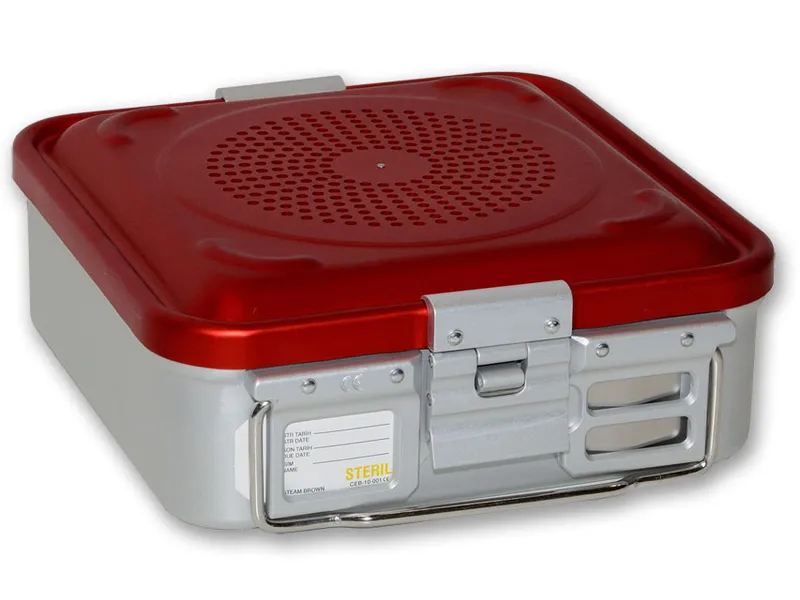 [A00014010] - Container con filtro piccolo h100 mm - rosso