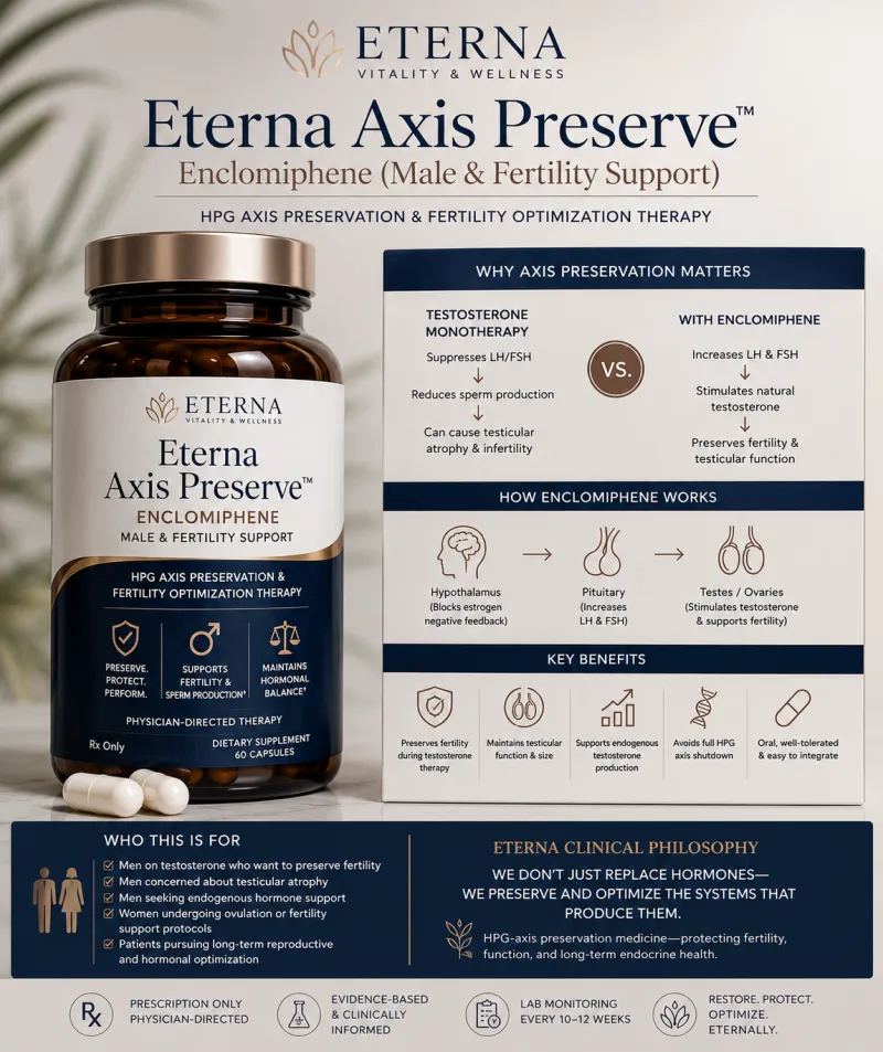 Eterna Axis Preserve™ Enclomiphene (Male & Fertility Support) 