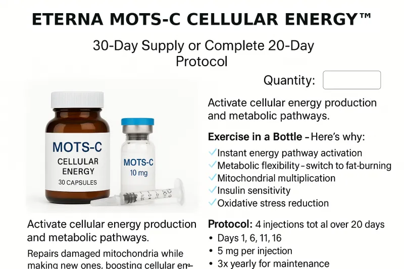 MOTS-C CELLULAR ENERGY™ – Mitochondrial Activation Protocol