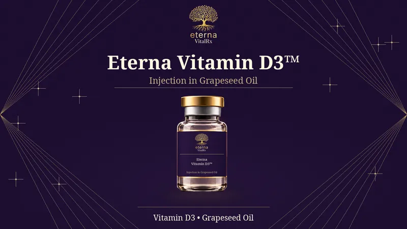 Vitamin D3 in Grape Seed Oil Injections