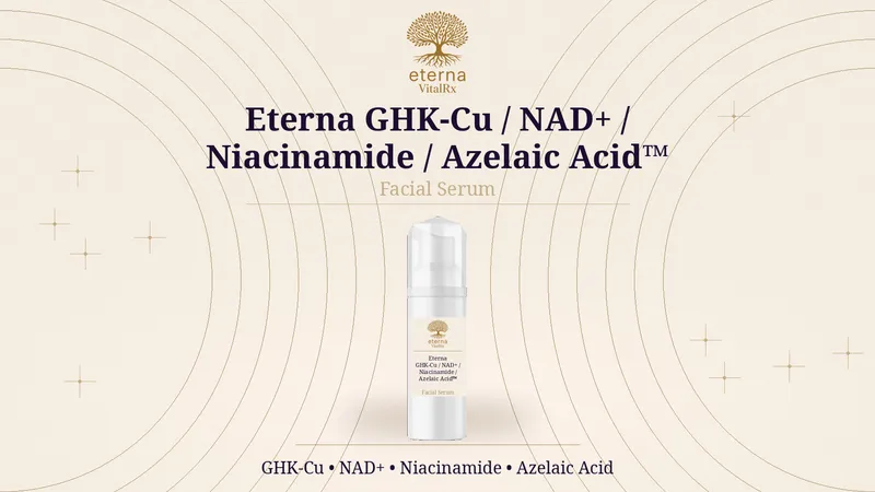 GHK-Cu / NAD+ / Niacinamide / Azelaic Acid Facial Serum 30 g Pump