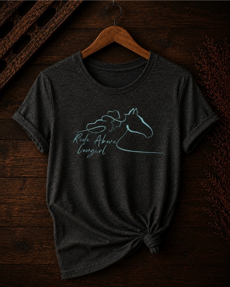 Ride Above Cowgirl Tee