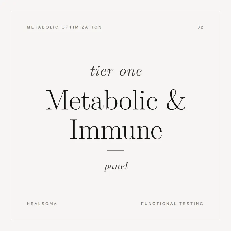 Tier 1 Metabolic & Immune Panel