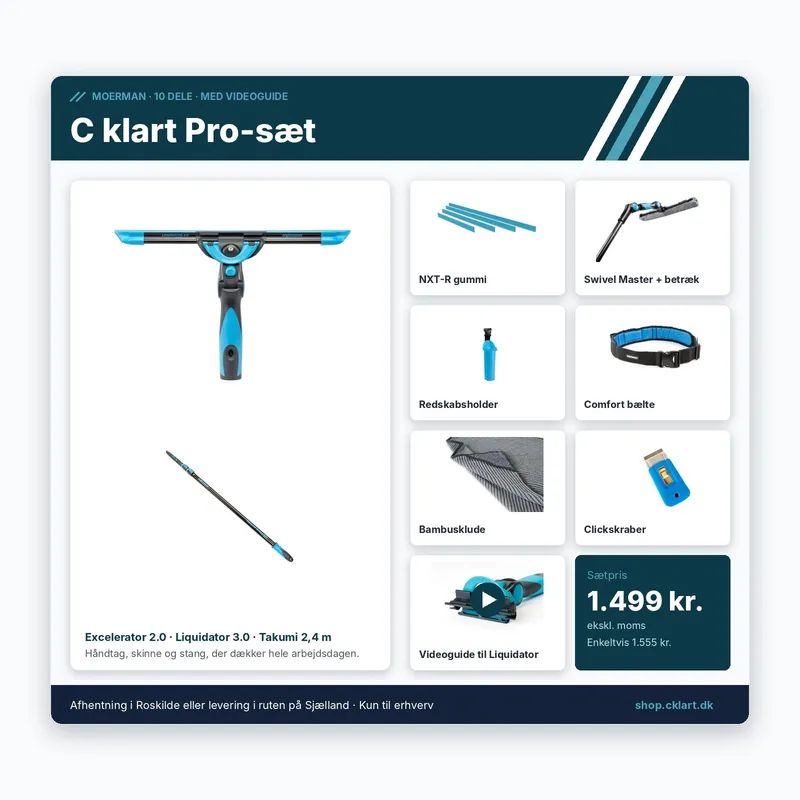 C klart Pro-sæt (Moerman, 10 dele)