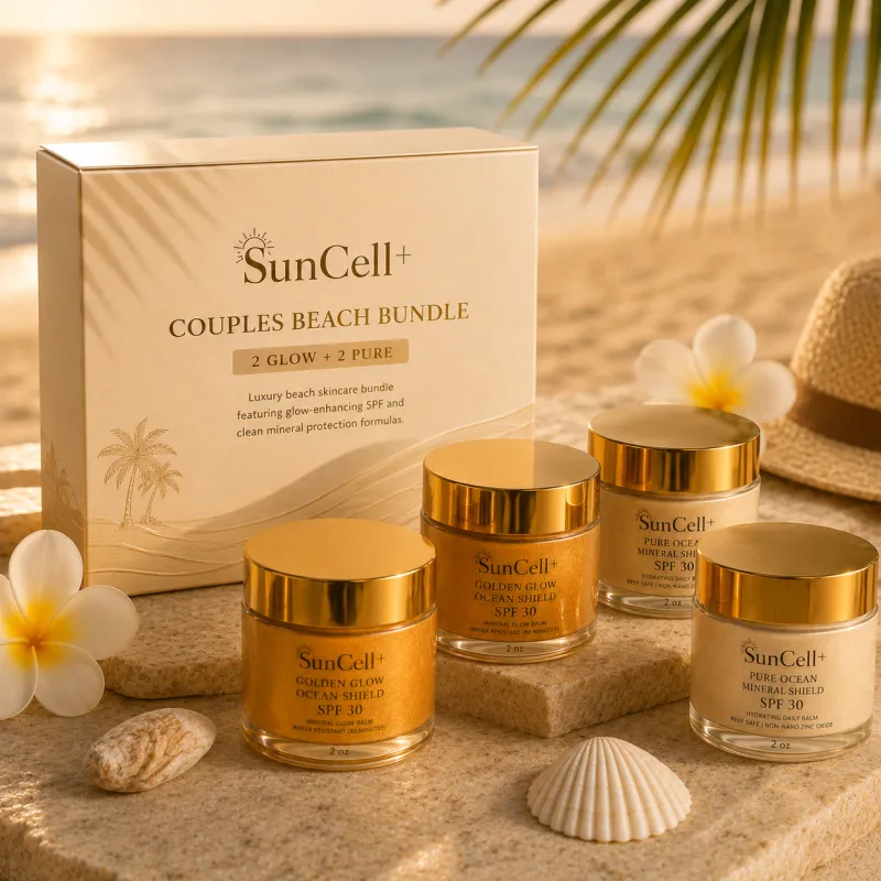 SunCell+ Couples Beach Bundle - 2 Glow + 2 Pure