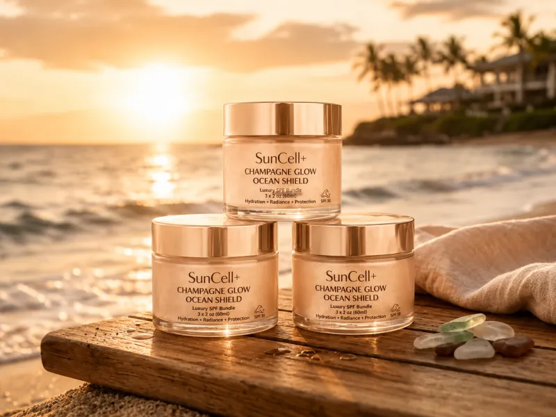 SunCell+ Champagne Glow Trio - 3 x 2 oz