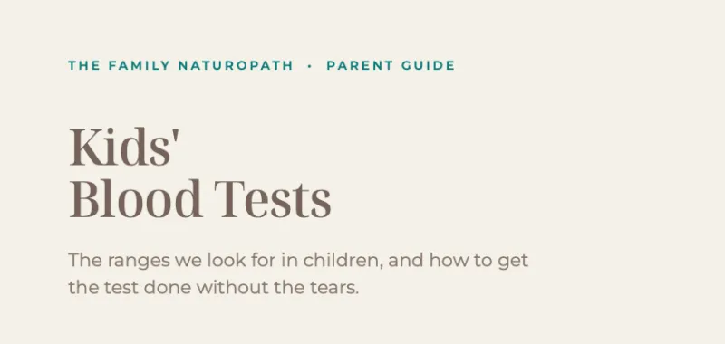 Kids blood test guide FREE DOWNLOAD