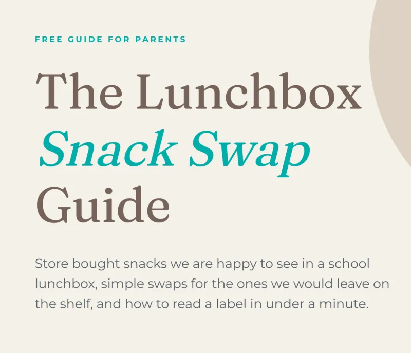 Lunchbox Snack Swaps FREE DOWNLOAD