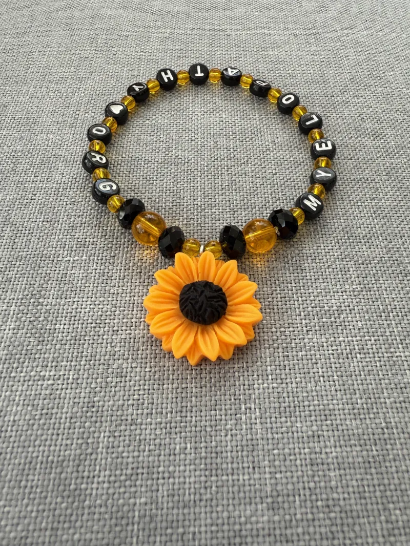 Bracelet - Handmade With Myelopathy.org Beads & Various Charms