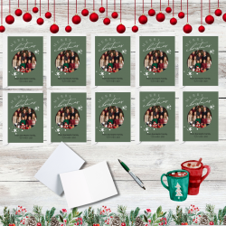 Personalised Photo Christmas Card Pack Of 10