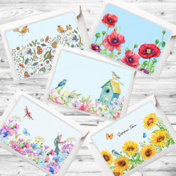 Greetings Card 10 Pack With 5 Designs - Set 5