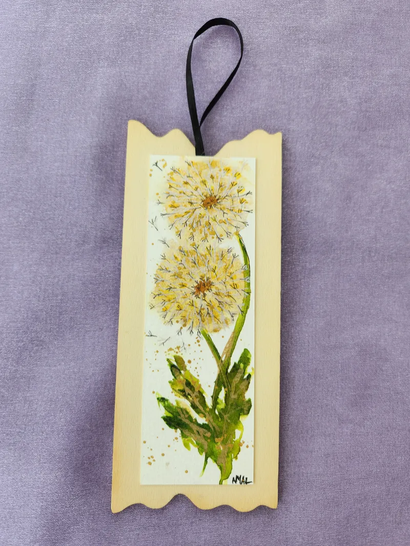 Large Bookmark With Original Hand Painted Watercolour Art